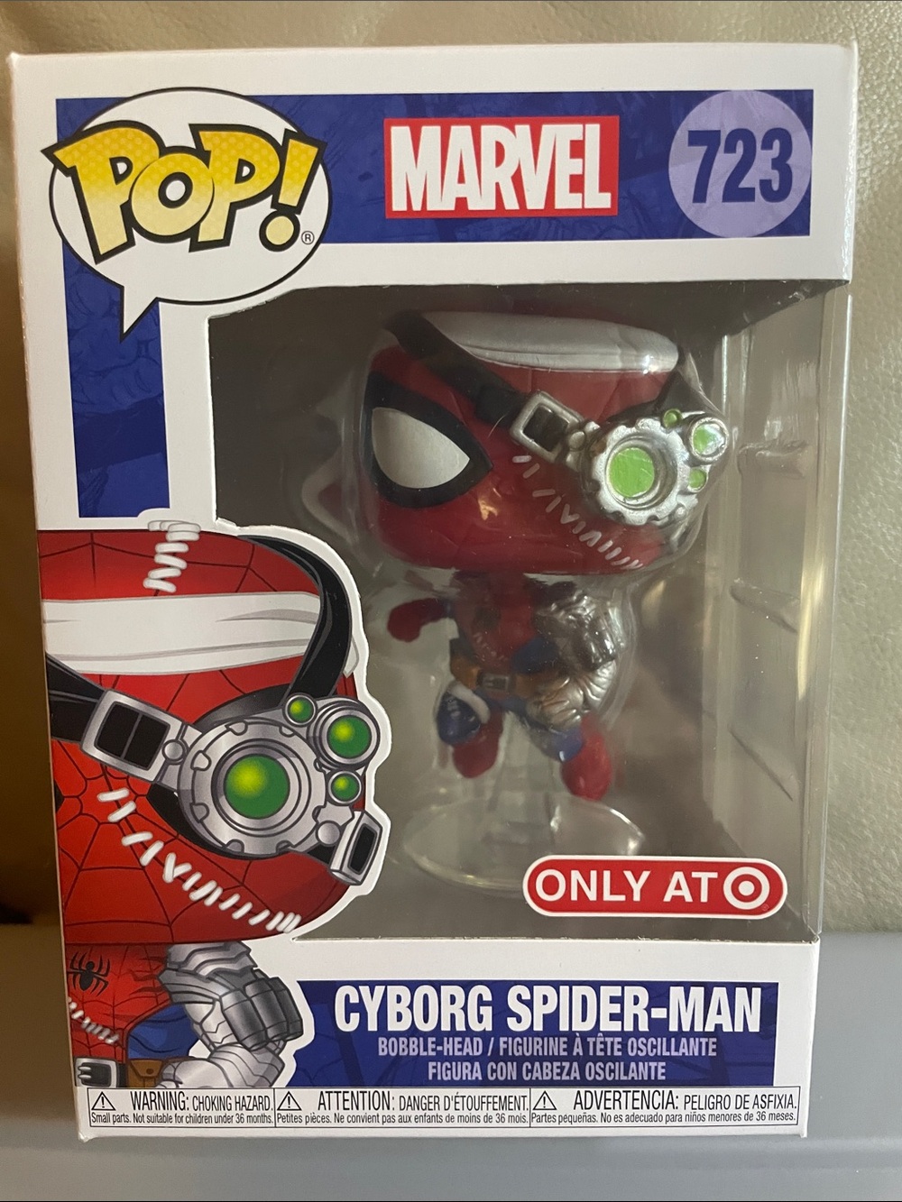 Marvel Cyborg Spider-Man Pop! Vinyl — Red, Silver & Green Accents